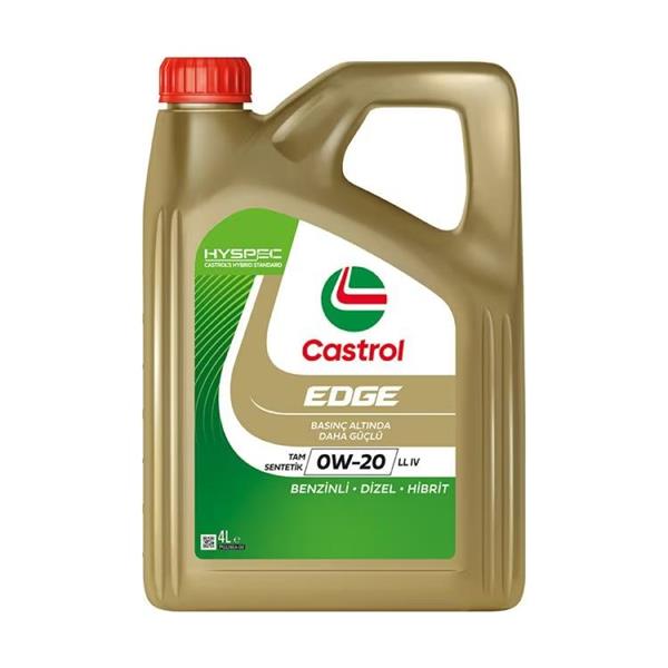 CASTROL MOTOR YAĞI EDGE 0W20 LL 4LT  - CASTROL EDGE0W20-4 kodlu oto yedek parça görseli