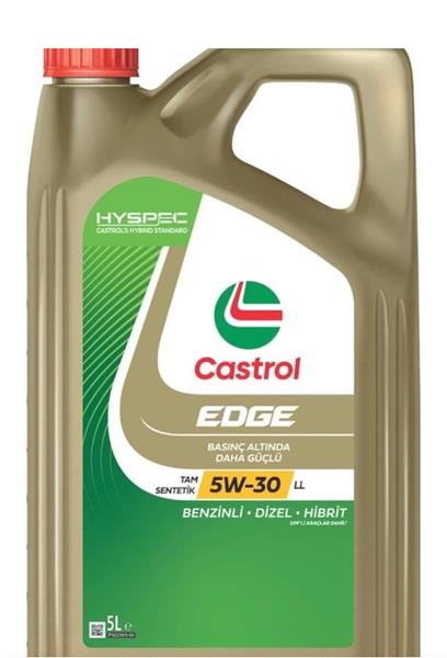CASTROL MOTOR YAĞI EDGE 5W30 LL TU 5 LT OEM: 5W30-93165557 - CASTROL EDGE5W30-5 kodlu oto yedek parça görseli