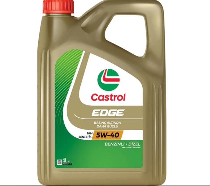 CASTROL MOTOR YAĞI EDGE 5W40 TU 4LT OEM: 5W40 - CASTROL EDGE5W40-4 kodlu oto yedek parça görseli