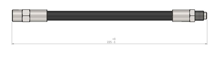 CAVO FREN HORTUMU ARKA 227mm BMW E30 E36 E46 E34 E32 AUDI A6 94>97 OEM: 34324051524 -803611775 - CAVO C800002A kodlu oto yedek parça görseli