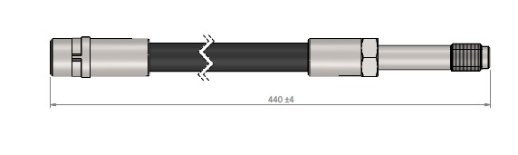 CAVO FREN HORTUMU ON MERCEDES SPRINTER B906 B907 B910 . VW CRAFTER 30-35-50 OEM: A9064280535-2E0611807B - CAVO C801004C kodlu oto yedek parça görseli