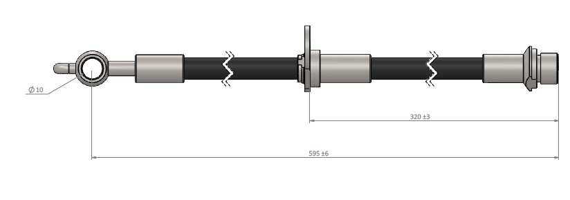 CAVO FREN HORTUMU sol ön PRIUS 02-07 9094702C48-9094702D82-9094702F18 OEM: 9094702C48-9094702D82-9094702F18 - CAVO C900963A kodlu oto yedek parça görseli
