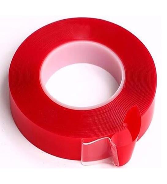CEVHERS ÇİFT TARAFLI BANT 10mm x 5mt KIRMIZI ŞEFFAF  - CEVHERS CTB310 kodlu oto yedek parça görseli