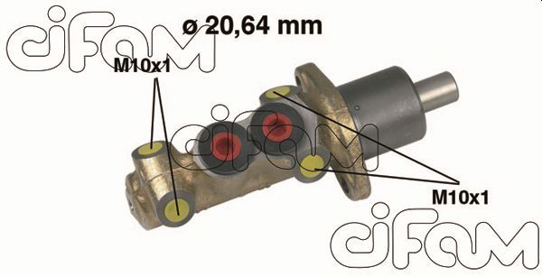 CIFAM ANA MERKEZ R19 I-II-MGN I 96-03 CLIO 90-98 P106 91-96 -TOLEDO 91-99 -POLO 81-94 20.64mm 7700793558-192611019-4601.85 OEM: 7700793558-192611019-4601.85 - CIFAM 202059 kodlu oto yedek parça görseli
