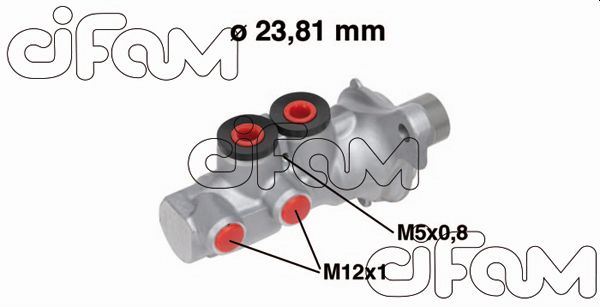 CIFAM FREN ANA MERKEZİ CROSSLAND 17 P207 07 15 P208 12 19 P2008 13 C3 09 C4 CACTUS 14 DS3 10 15 OEM: 4601.R9-39176060 - CIFAM 202695 kodlu oto yedek parça görseli
