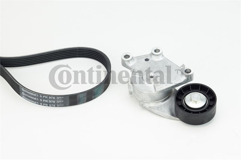 CONTITECH ALTERNATÖR GERGİ KİTİ 6PK975 P207-P308-P3008-P5008-PARTNER-BERLINGO-C3-C4-C5-DS3-DS4 1.4-1.6 HDI OEM: 16112778-1611277880-1611277580 - CONTI 6PK976K1 kodlu oto yedek parça görseli