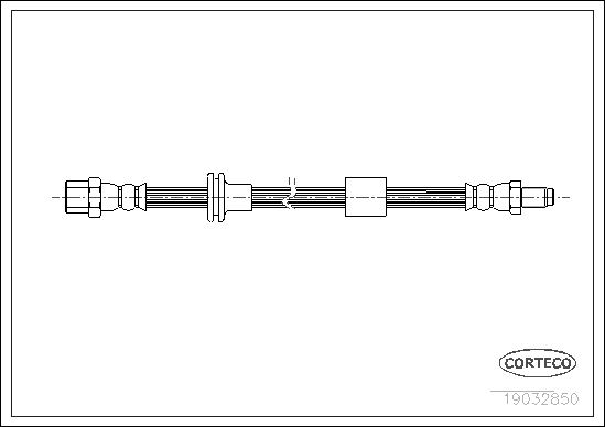 CORTECO FREN HORTUMU ON MERCEDES S-CLASS W140 91 99 A1404200048 OEM: A1404200048 - CORTECO 19032850 kodlu oto yedek parça görseli