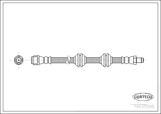 CORTECO FREN HORTUMU ARKA MERCEDES W164 X164 A1644200548 OEM: A1644200548 - CORTECO 19035289 kodlu oto yedek parça görseli