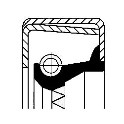 CORTECO 12011593B YAĞ KEÇESİ 140x160x14 B2DRW ACM KEÇE IVECO OEM: 40100103-40100100-40100200 - CORTECO 82011593 kodlu oto yedek parça görseli