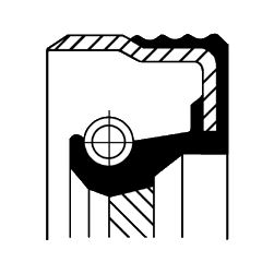 CORTECO KRANK ARKA KEÇESİ TOYOTA CARINA 96-98 / CORONA 92-96 / AVENSIS 96-00 3SFE / HILUX 2L LN85 LN105 LN145 92-05 12013757B OEM: 9031185001-9031185008-9031185010 - CORTECO 82013757 kodlu oto yedek parça görseli