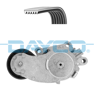 DAYCO ALTERNATÖR GERGİ KİTİ 6PK975 P207-P308-P3008-P5008-PARTNER-BERLINGO-C3-C4-C5-DS3-DS4 1.4-1.6 HDI OEM: 16112778-1611277880-1611277580 - DAYCO KPV333 kodlu oto yedek parça görseli