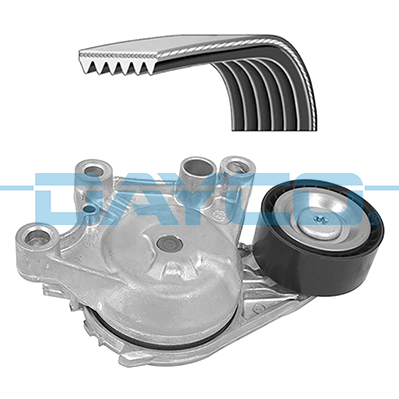 DAYCO ALTERNATÖR GERGİ KİTİ 6PK962 COMBO E-CROSSLAND-GRANDLAND-PARTNER-BERLINGO-RIFTER-P208-P308-P508- P2008-P3008-P5008-C3-C4-C5-DS3-DS4-DS5 DV6 1.6 BlueHDI START STOPLU OEM: 1611503880-1611503780-9803580580 - DAYCO KPV336 kodlu oto yedek parça görseli