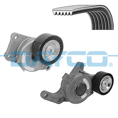 DAYCO ALTERNATÖR GERGİ KİTİ 6PK1073 GRANDLAND-VIVARO C-ZAFIRA LIFE-P308-P508-P3008-P5008-EXPERT- JUMPY- C4-C5-DS4-DS5-PROACE VERSO 2.0 BlueHDI DW10 OEM: 1616876980-1687977080-1616876780 - DAYCO KPV342 kodlu oto yedek parça görseli