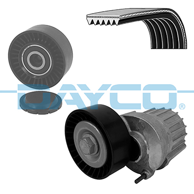 DAYCO ALTERNATÖR GERGİ KİTİ AMAROK- TRANSPORTER T6 CAAA-CAAB-CCHA-CFCA-CAAD 2.0TDI 10-15 6PK1555 OEM: 044903137G-038903315T-03G145276 - DAYCO KPV518 kodlu oto yedek parça görseli