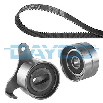 DAYCO TRİGER KAYIŞ SETİ EKSANTRİK SETİ TOYOTA COROLLA 1.3L 2E karbüratörlü EE90. EE100 88-98 1 KAYIŞ 2 RULMAN 123x240 OEM: 1356819025-1350310021-1350511021 - DAYCO KTB124 kodlu oto yedek parça görseli