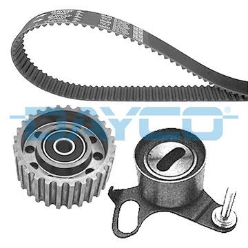 DAYCO TRİGER KAYIŞ SETİ EKSANTRİK SETİ TOYOTA HILUX 2.4L 2L 2L-T LN85 LN145 LN105 90-04 / HIACE 2.4L 2L LH112 LH114 89- 1 KAYIŞ 1 RULMAN 1 DİŞLİ 129x310 OEM: 1356859065-1350554021-1350354030 - DAYCO KTB372 kodlu oto yedek parça görseli