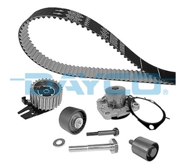 DAYCO DEVİRDAİMLİ EKSANTRİK GERGİ KİTİ 188 DİŞ 24 MM FIAT EGEA 21> ALFA ROMEO TONALE 21> JEEP RENEGADE 2 1> 1.6D MTJ EURO 6 OEM: 6000631712 - DAYCO KTBWP12370 kodlu oto yedek parça görseli