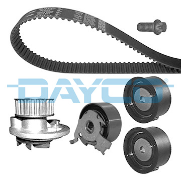 DAYCO DEVİRDAİMLİ EKSANTRİK GERGİ KİTİ 169x240 VECTRA B 96-02 -OMEGA B 94-99 ASTRA F-VECTRA A 94 96 CALIBRA 97 1.8İ-2.0İ 16V X20XEV-X18XE CHEVROLET LACETTI-EPICA-EVENDA 2.0 16V LDA-L88 OEM: 95516738-1606192-93174261-92063917 - DAYCO KTBWP2570 kodlu oto yedek parça görseli