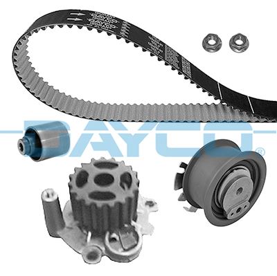 DAYCO DEVİRDAİMLİ TRİGER SETİ T5-CADDY-PASSAT-JETTA-GOLF-POLO-A3-LEON 1.4-1.9TDI BJB-AXB-AMF-BLS-AVF-BNM 038198119A-038198119C-038198119G OEM: 038198119A-038198119C-038198119G - DAYCO KTBWP2960 kodlu oto yedek parça görseli