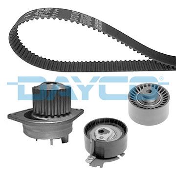 DAYCO DEVİRDAİMLİ EKSANTRİK GERGİ KİTİ P206-207-307-308-PARTNER-C2-C3-C4-XSARA-BERLINGO 1.6-1.6 16V TU5JP4 DFM SUCCE 1.6 16V 09-13 TU5JP4 OEM: 1610793480-1609525880-0831.L3 - DAYCO KTBWP4170 kodlu oto yedek parça görseli