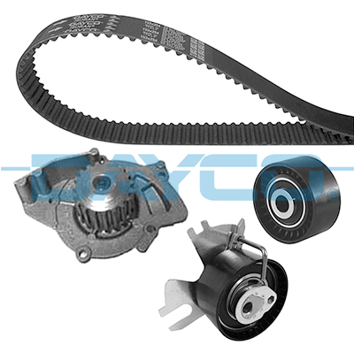 DAYCO TRIGER SETI DEVİRDAİMLİ BOXER II JUMPER II 2.2HDI 8V C5 II P407 P508 P307 P308 C8 EXPERT III JUMPY III SCUDO III 2.0 16V SMAX FOCUS MONDEO IV 07 14 2.0TDCI OEM: 1609525480-1761941-3M5Q8B596BA - DAYCO KTBWP4550 kodlu oto yedek parça görseli