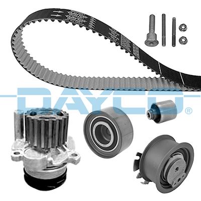 DAYCO DEVİRDAİMLİ TRİGER SETİ PASSAT-JETTA-GOLF5-OCTAVIA-TOLEDO-A3-A6 2.0 TDI 2007-2011 BKP-BKD-BRE-BLB OEM: 03G198119A-03G198119E-03G198119C - DAYCO KTBWP4860 kodlu oto yedek parça görseli