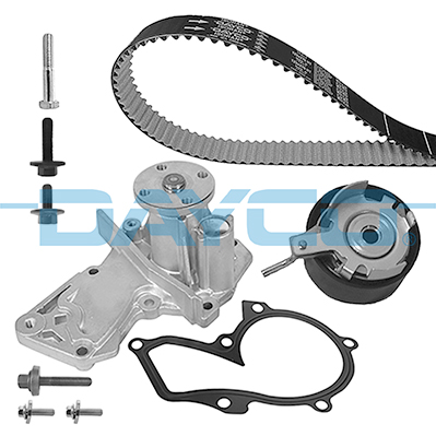 DAYCO TRIGER SETI DEVIRDAIM LI FOCUS II I 03 11 FIESTA V 01 13 FUSION 01 12 1.4 16V 1.6 16V ZETECS MON DEO 07 14 B MAX 12 / FOCUS III 11 / ECOSPORT 14 VOLVO C30 1.6 06 12 S40 II1.6 05 12 V50 117x220 OEM: 5M5Q8B596AB-2302744-5M5Q8B596AA - DAYCO KTBWP7640K kodlu oto yedek parça görseli