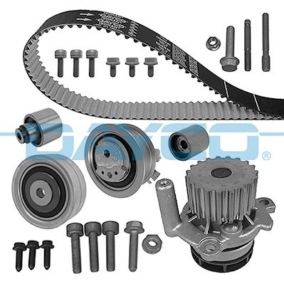 DAYCO DEVİRDAİMLİ TRİGER SETİ CRAFTER-T6-A3-JETTA-CADDY-POLO-PASSAT 1.6-2.0 TDI CAYB/C/D-CAAB/C-CKUB-CFFB 03L198119A-03L198119B-03L198119C OEM: 03L198119A-03L198119B-03L198119C - DAYCO KTBWP7880 kodlu oto yedek parça görseli