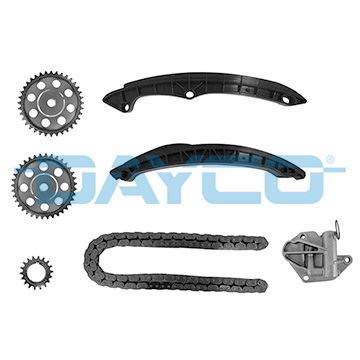 DAYCO EKSANTRİK ZİNCİR SETİ GOLF5/6-JETTA-PASSAT-SCIROCCO-A3-LEON 1.6 FSI BLF - 1.4 TSI CAXA-BMY-BLG OEM: 03C198119-03C109158A-03C109507AH - DAYCO KTC1001 kodlu oto yedek parça görseli
