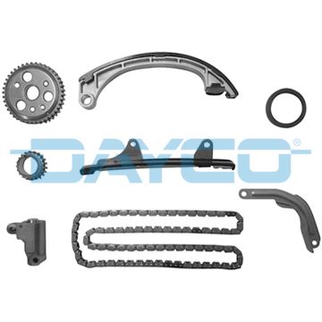 DAYCO EKSANTRİK ZİNCİR SETİ TOYOTA YARIS 1.0L 1SZ-FE SCP10 fransız üretim araçlar için 03-05 OEM: 1350623010-1354523010-1359123010 - DAYCO KTC1006 kodlu oto yedek parça görseli