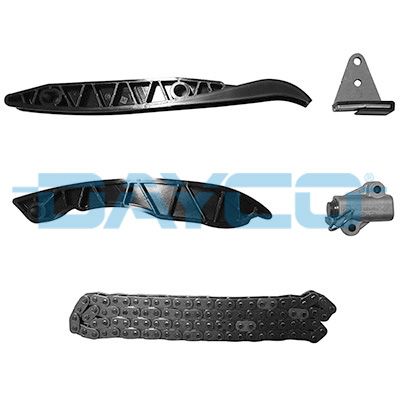 DAYCO EKSANTRİK ZİNCİR SETİ HYUNDAI STAREX 2.5L D4CB 02-08 / H1 2.5L D4CB CRDI 08- / H100 2.5L D4CB 140hp KAMYONET 06-09 / KIA SORENTO 2.5L D4CB 140hp 170hp 06- 1 zincir 1 gergi 3 palet OEM: 243764A020-243514A020-243804A020 - DAYCO KTC1048 kodlu oto yedek parça görseli