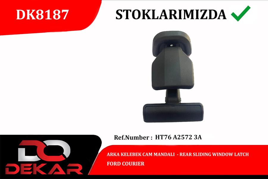 DEKAR ARKA KELEBEK CAM MANDALI FORD COURIER OEM: HT76A25723A - DEKAR DK8187 kodlu oto yedek parça görseli