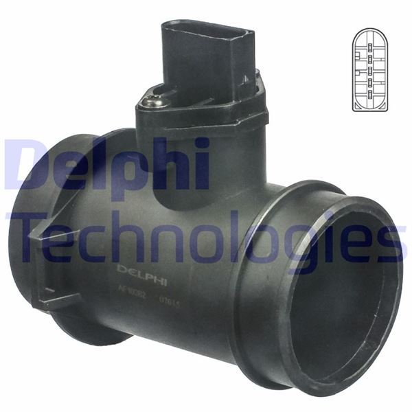 DELPHI HAVA AKIS METRE MERCEDES M111 W202 C208 A208 W210 W163 R170 KATALIZATORLU OEM: A0000941948 - DELPHI AF10282-12B1 kodlu oto yedek parça görseli