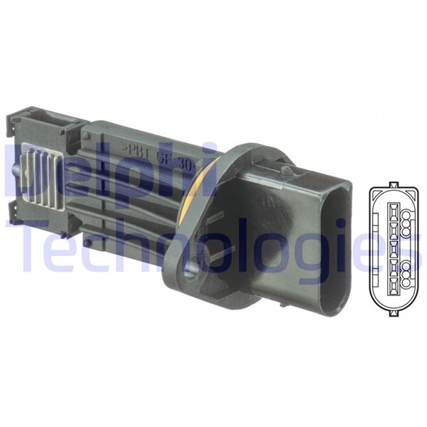 DELPHI HAVA AKIS METRE MERCEDES M606 OM611 W203 W210 S210 W461 W163 OEM: A6110940048 - DELPHI AF10366-12B1 kodlu oto yedek parça görseli