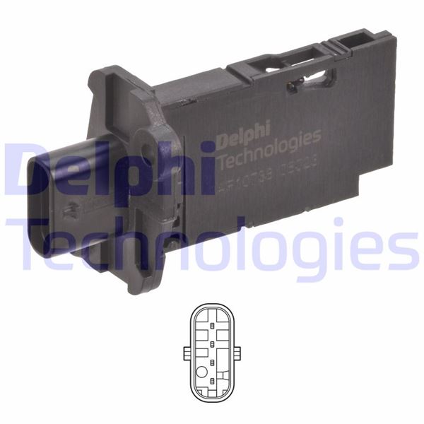 DELPHI AKIŞMETRE SENSORU BMW F10 F20 F30 F45 F46 F32 F33 F34 F36 G30 G32 F48 F39 F25 G01 G02 F15 MINI F54 F55 F56 F57 F60 OEM: 13628570107 - DELPHI AF10738-12B1 kodlu oto yedek parça görseli
