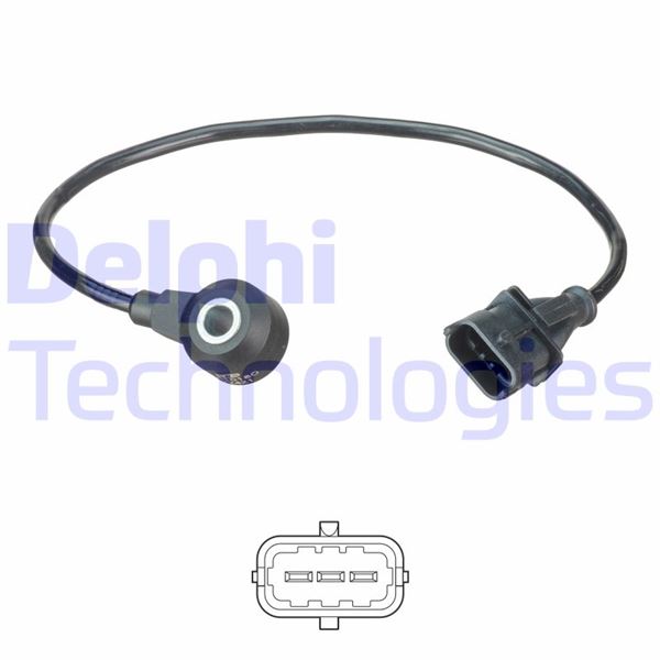 DELPHI VURUNTU SENSÖRÜ OPEL ASTRA H-CORSA C-COMBO C-MERIVA A-SIGNUM-TIGRA B-VECTRA C-ASTRA G 1.8 Z18XE-Z18X E1 OEM: 9158720-6238181 - DELPHI AS10180 kodlu oto yedek parça görseli