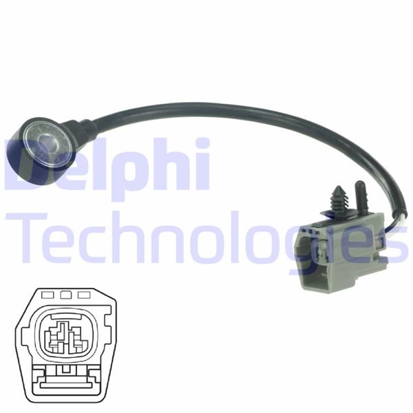 DELPHI VURUNTU SENSORU DISCOVERY L500 FREELANDER 2 L359 R.R EVOQUE L538 JAGUAR XJ X351 XE X760 FORD FOCUS MONDEO VOLVO S40 S60 S80 V60 V70 OEM: LR025005-AJ813101-1S7A12A699BA - DELPHI AS10200 kodlu oto yedek parça görseli