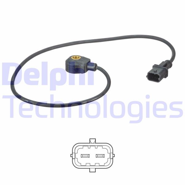 DELPHI VURUNTU SENSORU ASTRA G 2.0 Z20LET VECTRA B 2.6 Y26SE OMEGA B 2.5-2.6-3.0-3.2 X25XE-Y26SE-X30XE-Y32 SE VECTRA C 3.2 Z32SE OEM: 90541521-6238415 - DELPHI AS10231 kodlu oto yedek parça görseli