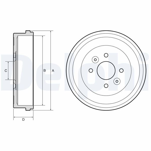 DELPHI FREN KAMPANASI ARKA RENAULT CLIO V 19> KANGOO III 23> OEM: 432068931R - DELPHI BF658 kodlu oto yedek parça görseli