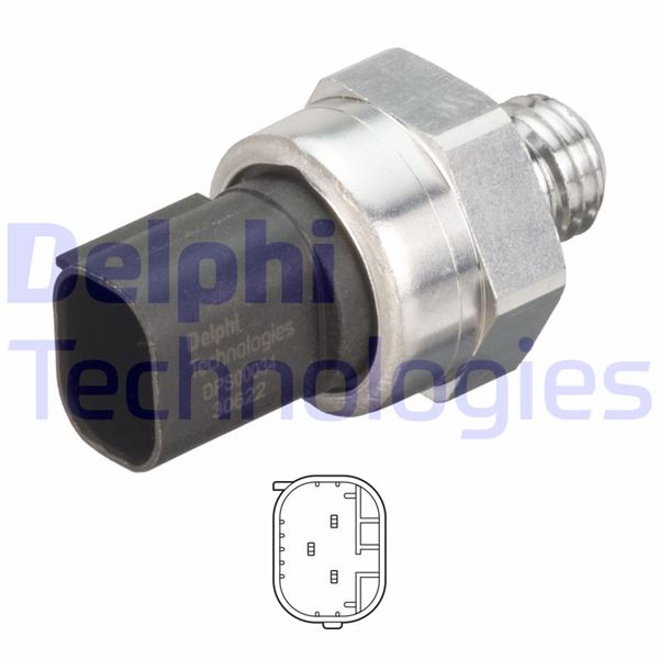 DELPHI EGZOZ BASINC SENSORU MERCEDES W176 W246 C117 C218 W204 W205 W212 W213 C253 W222 W447 B906 B907 B910 OEM: A0009052706 - DELPHI DPS00034-12B1 kodlu oto yedek parça görseli
