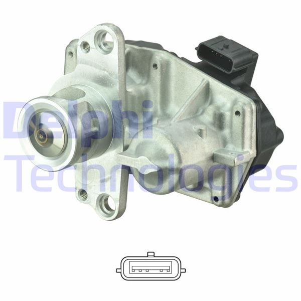DELPHI EGR VALFI MERCEDES OM626 OM622 W205 S205 W447 . RENAULT MEGANE IV 15 TRAFIC III 15 KADJAR 15 TALISMAN 15 NISSAN QASHQAI II 13 X-TRAIL III 14 R9M 1.6 dCi OEM: A6261400700-147101478R-147109948R - DELPHI EG10550-12B1 kodlu oto yedek parça görseli
