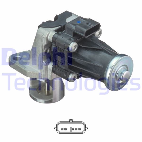 DELPHI EGR VALFİ RENAULT CLIO IV 12 CAPTUR 13 KANGOO II 08 MEGANE III 09 15 SC NIC III 09 16 NISSAN QASHQAI II 13 JUKE 10 NOTE E12 13 16 1.5dCi E5 OEM: A6071400060-147105308R-1471000Q0X - DELPHI EG10553-12B1 kodlu oto yedek parça görseli