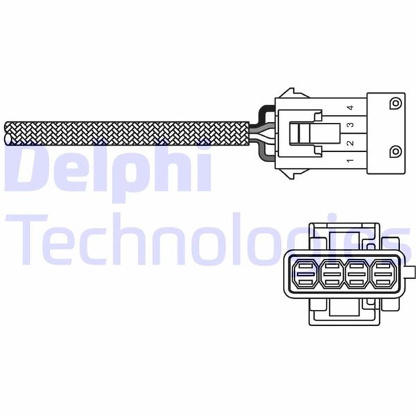 DELPHI OKSİJEN SENSÖRÜ P106-P206-P207-P307-P1007-FIORINO-BIPPER-NEMO-PARTNER-BERLINGO-C2-C3 1.4-1.6 TU3-TU5 OEM: 1628.HN-1628.AA-1628.NY-1628.KY - DELPHI ES10797-12B1 kodlu oto yedek parça görseli