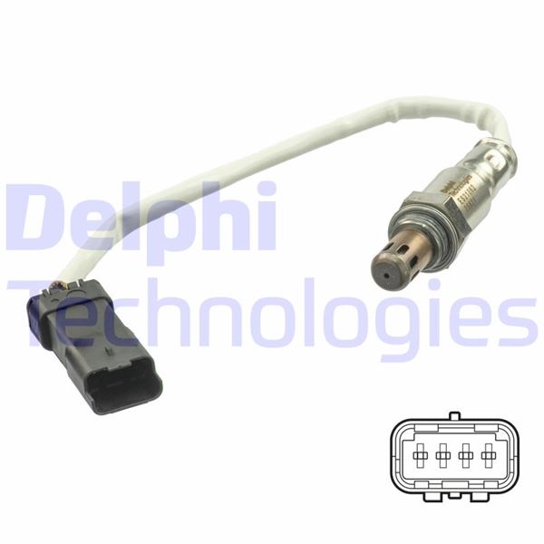 DELPHI OKSİJEN SENSÖRÜ ÖN GRANDLAND-CROSSLAND-P208-P308-P2008-P3008-P5008-C3-C4-DS3-DS4 1.2 12V THP- PureTech OEM: 9802294280-9810634380 - DELPHI ES21062-12B1 kodlu oto yedek parça görseli