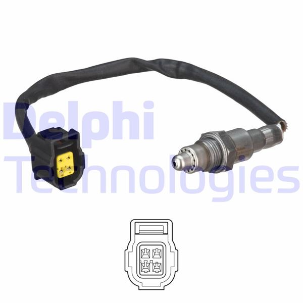 DELPHI OKSIJEN SENSORU KAT. ONCESI MERCEDES W176 W246 C117 X117 X156 OEM: A0075426318 - DELPHI ES21119-12B1 kodlu oto yedek parça görseli
