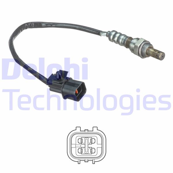 DELPHI OKSİJEN SENSÖRÜ CHEVROLET AVEO-KALOS 1.2 8V 1.4-1.6 16V REZZO 1.6-2.0 LACETTI-NUBIRA 1.8 OEM: 96419955-96291099-96428810-96423429 - DELPHI ES21158-12B1 kodlu oto yedek parça görseli