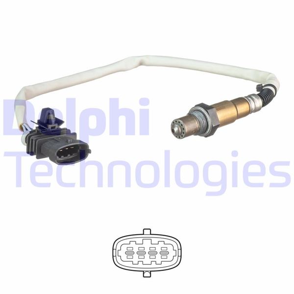 DELPHI OKSİJEN SENSÖRÜ KONUM 1 CORSA D 06 14 MERIVA B 10 17 CORSA E 14 19 ADAM 14 19 1.0 A10XEP 1.4 NEH-N EL-NET-NEJ OEM: 55568668-855251 - DELPHI ES21241-12B1 kodlu oto yedek parça görseli