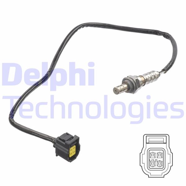 DELPHI OKSIJEN SENSORU KAT. SONRASI MERCEDES W204 S204 C204 W212 S212 C207 A207 R172 OEM: A0065422218 - DELPHI ES21342-12B1 kodlu oto yedek parça görseli