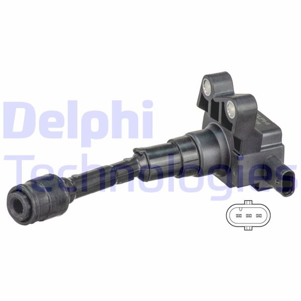 DELPHI ATEŞLEME BOBİNİ FIESTA VII 11 - FOCUS III 11 MONDEO V 14 ECOSPORT 14 1.0 ECOBOOST 13 OEM: CM5G12A366BA-CM5G12A366CB- - DELPHI GN10635-12B1 kodlu oto yedek parça görseli