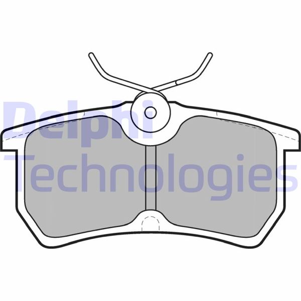DELPHI ARKA FREN BALATASI FOCUS I 98 04 FIESTA VI 17 GDB1354 OEM: C1BC2M008AC-98AB2M008BA-98AX2M008BB - DELPHI LP1316 kodlu oto yedek parça görseli